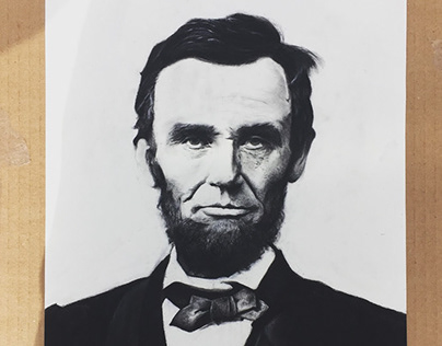 Portrait Drawing of President Abraham Lincoln