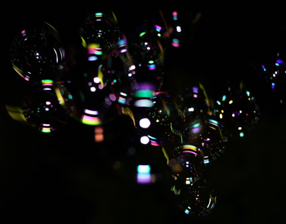 Night soap bubble