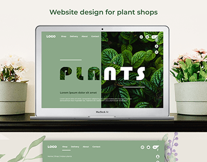 Website design for plant shop
