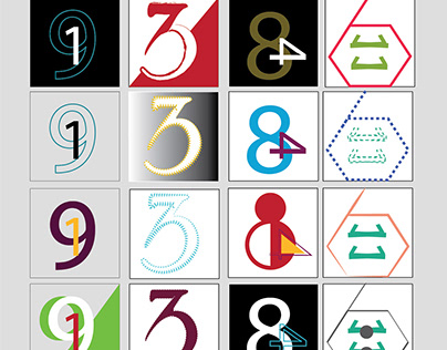 Different styles of numbers