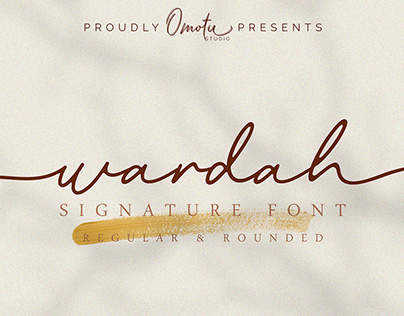 Wardah Signature Font
