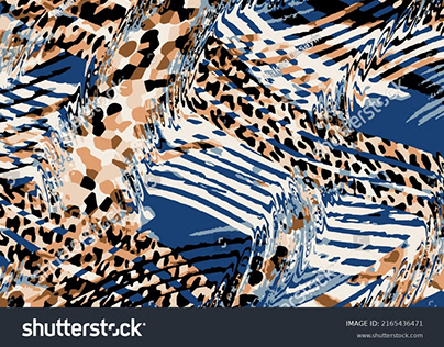 Geometric style, leopard print, minimal...