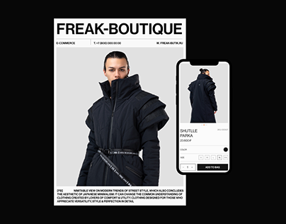 Freak-Boutique/E-commerce redesign concept