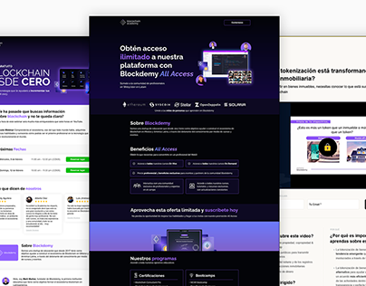 Blockdemy - Landing Pages