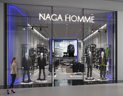 Naga Homme - Fashion Store Design