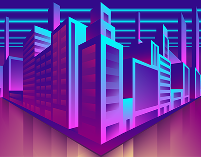 VaporWave City And Room