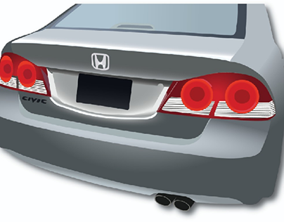Honda Civic Vector Illustration