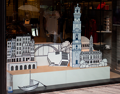 Brand Activation * window display for Clérigos IN store