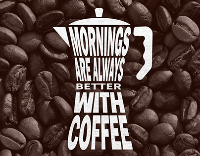 Ilustracion Tipografica: morning coffee