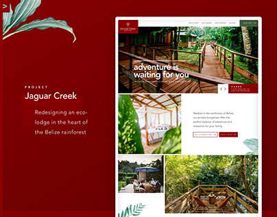 Jaguar Creek Eco-Resort Website Design