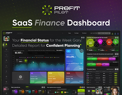 "Profit Pilot" Saas Finance Dashboard