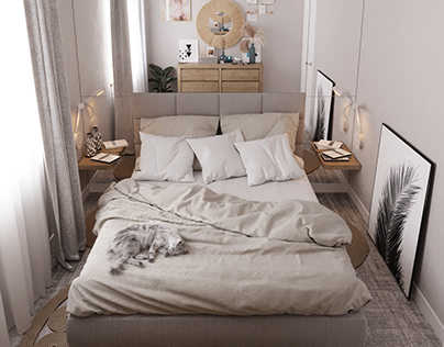 Boho style bedroom design