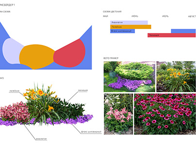 Дизайн проект цветников для частного сада