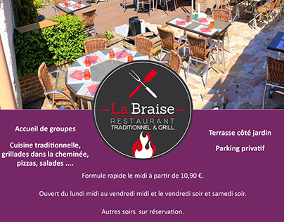 Restaurant La Braise - Postal mailing