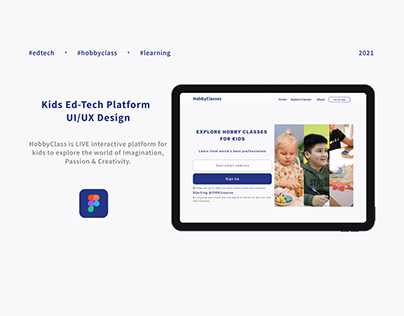 Kids Ed-Tech Platform UI/UX Design