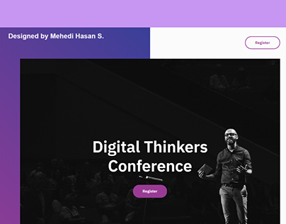 Designed Conference Events Landing Page