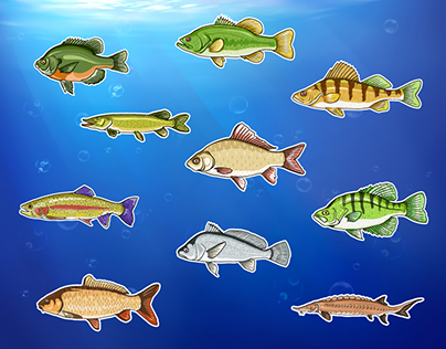 Realistic Fish Digital illustration