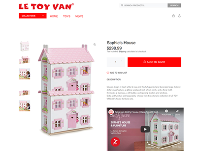 Toy product page