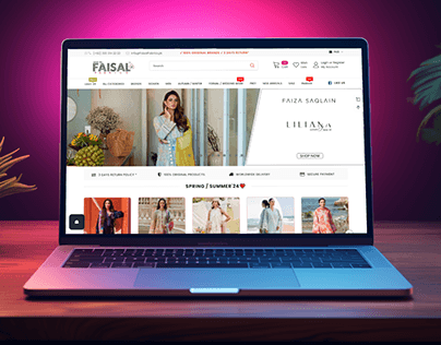Project thumbnail - Wholesaler Website Design for Faisal Fabrics