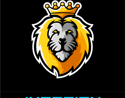 Lion king animal sport logo