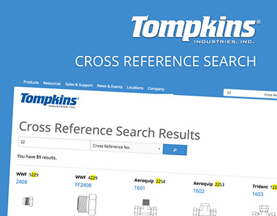 Tompkins Industries Cross Reference Search