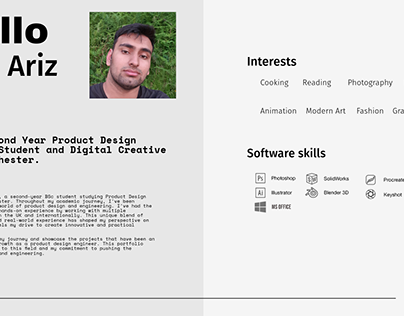 About Me: Ariz Ramzi
