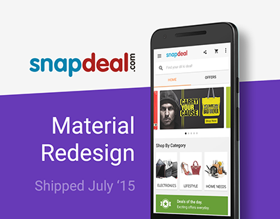 Snapdeal Material Redesign (online shopping app)