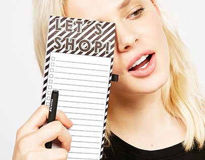 Shopping list for Bershka Stationary collection