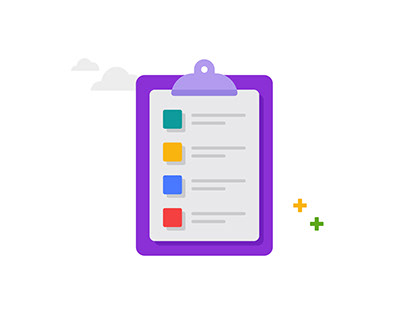 Clipboard paper completion business tasks 👇🏼