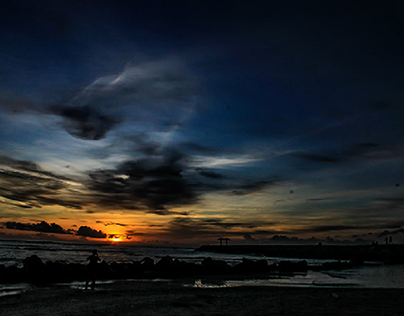 Sunset Lhoknga Beach HDR