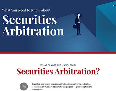 Securities Fraud and Arbitration Infographic