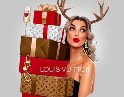 Louis Vuitton Christmas illustration