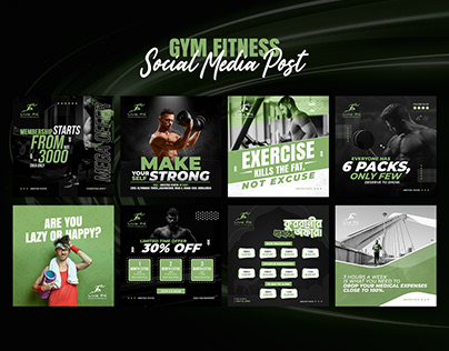 Fitness | GYM Banner Social Media Post Design