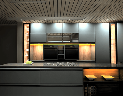 High class modern kitchen design