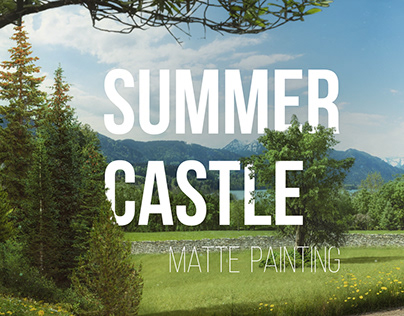 The castle. Matte painting