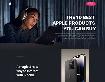 The 10 best Apple products... (website concept)