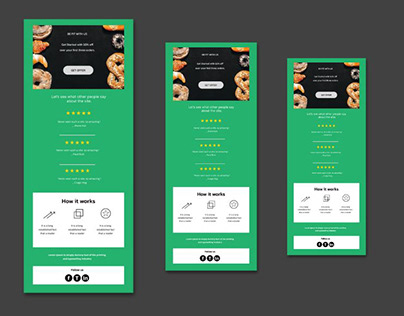 Food Email Template Design