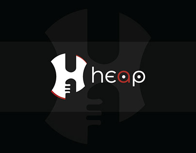 H latter logo design for Heap