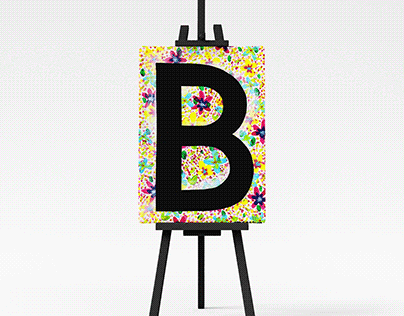 Typography Painting “B” / 타이포그래피 페인팅 “B”