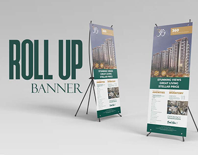 Creative Roll-Up banner | Standee Design - Real Estate
