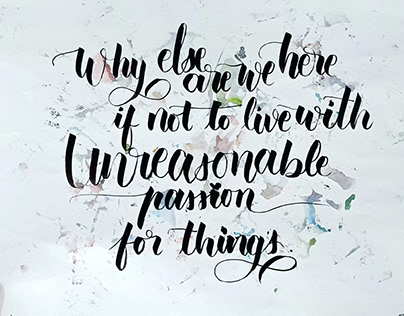 Quote in Calligraphy