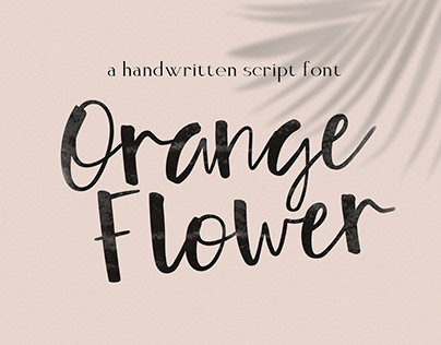 Orange Flower! Typeface with Extras