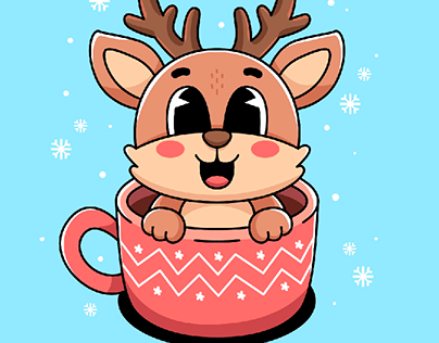 Cartoon Cute Deer