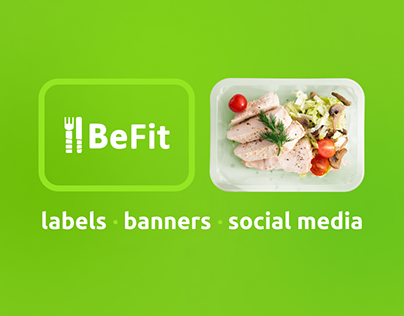 Graphic design for BeFit / healthy food delivery