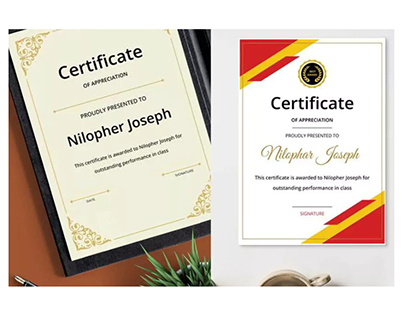 Personalized Certificate Printing Online