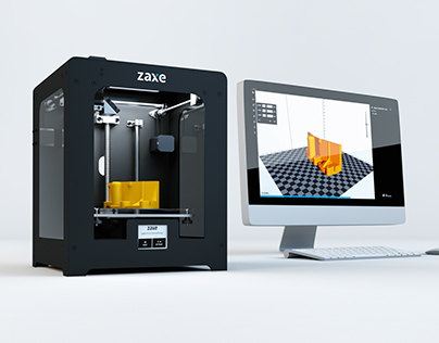 Zaxe /// 3D Printer Product Render