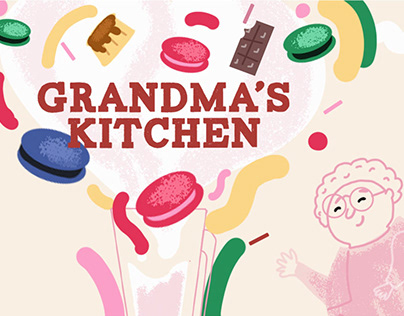 Grandma's kitchen Illustration