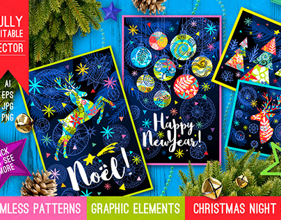 Christmas Night Magical Forest Set