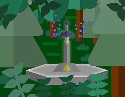 Master Sword in the Lost Woods