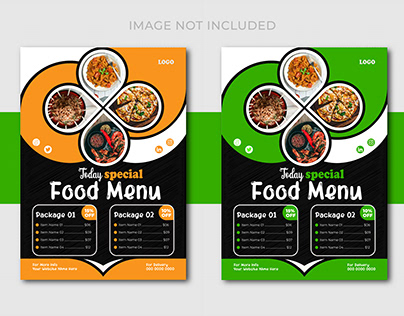 Restaurant Food menu Design Template.